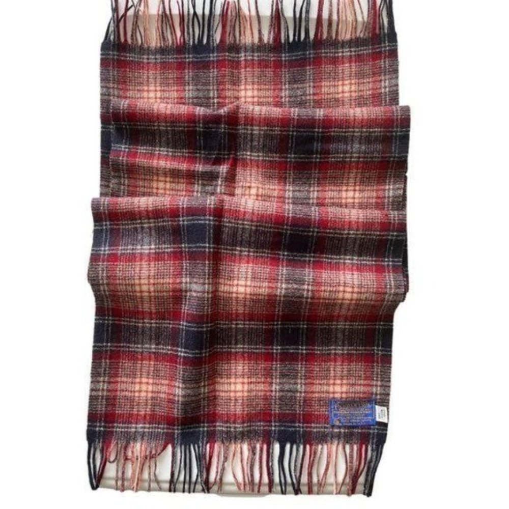 Pendleton Wool Check Fringe Scarf - image 1